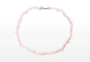 Naszyjnik - kamień Kwarc różowy