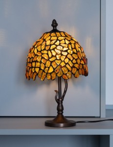 LAMPA BURSZTYNOWA WITRAŻOWA